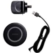 This ultra-slim desk mount 15W wireless charging pad offers convenient device charging for your workspace. It fits into a 60mm diameter desk hole and provides cable free charging for your phone while you work. Includes power adaptor and USB cable - nothing more to buy!