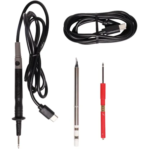 This accessory pack contains replacement parts for the USB Soldering Iron With Mini Multimeter - T 2685.