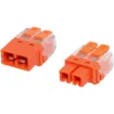 This 2 x 2 terminal block features a PA66 shell, actuating lever, and conductive parts made of thinned copper, ensuring reliable and secure connections.