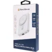 This wireless charging battery bank allows you to charge your phone wirelessly and more conveniently as you simply place your Qi - enabled smartphone on the powerbank.
