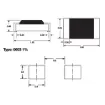 12R .1W 1% 0603 Metal Film SMD Resistor PK 10 diagram