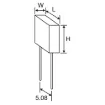 0.0033uF 100V  MKT Capacitor diagram
