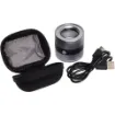 This illuminated surface magnifying loupe offers 10x magnification through its 30mm lens.