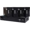 This HDMI 1x4 Splitter can distribute 1 HDMI source signal to any 4 display devices, supporting video resolution up to 4K@60Hz.