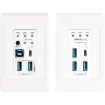 Provides a complete long distance USB signal solution for the latest high speed requirements of modern devices. It utilises standard UTP Cat6a cabling to extend USB connectivity over distances up to 100m.