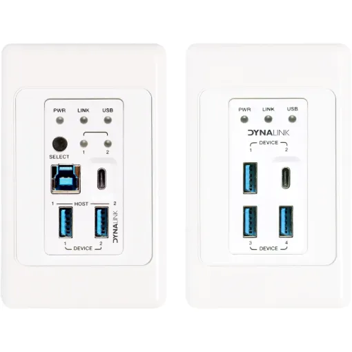 Provides a complete long distance USB signal solution for the latest high speed requirements of modern devices. It utilises standard UTP Cat6a cabling to extend USB connectivity over distances up to 100m.