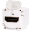 HDMI connector on both sides of mechanism for use as a wall socket connector. Suits Clipsal wallplates. Features protective flip-up cover for when not in use. Compatible with HDMI V2.1