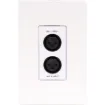 This Dual 3 pin XLR Line/Balanced input wallplate can be used in a stand-alone point to point basis, allowing balanced signals to be sent over long distances (up to 600m depending on cable used and configuration of plates).