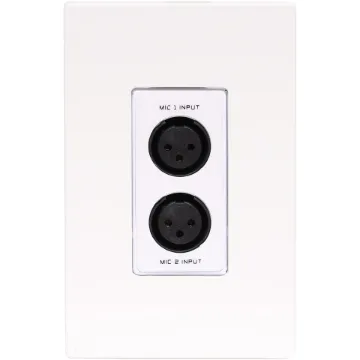 This Dual 3 pin XLR Line/Balanced input wallplate can be used in a stand-alone point to point basis, allowing balanced signals to be sent over long distances (up to 600m depending on cable used and configuration of plates).