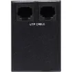 This Dual 3 pin XLR Line/Balanced input wallplate can be used in a stand-alone point to point basis, allowing balanced signals to be sent over long distances (up to 600m depending on cable used and configuration of plates).