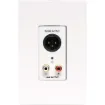 This 3 pin XLR Balanced and Stereo RCA output wallplate can be used in a stand-alone point to point basis, allowing balanced signals to be sent over long distances (up to 600m depending on cable used and configuration of plates).