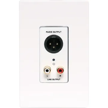 This 3 pin XLR Balanced and Stereo RCA output wallplate can be used in a stand-alone point to point basis, allowing balanced signals to be sent over long distances (up to 600m depending on cable used and configuration of plates).