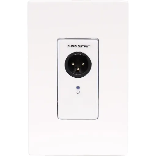 This 3 pin XLR Balanced Output wallplate can be used in a stand-alone point to point basis, allowing balanced signals to be sent over long distances (up to 600m depending on cable used and configuration of plates).