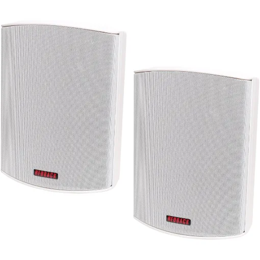 These Redback high power music speakers feature exceptional sound quality for professional sound reinforcement. They offer a stylish contoured profile together with a quick mounting bracket that virtually disappears once mounted.