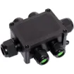 These weatherproof junction boxes with hinged lid offer secure protection for cable joins from moisture and dust ingress.