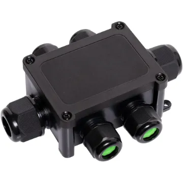 These weatherproof junction boxes with hinged lid offer secure protection for cable joins from moisture and dust ingress.