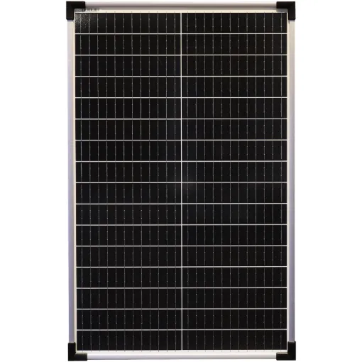 These monocrystalline silicon solar panels are designed for long life (up to 25 years) and high efficiency output. They may be wired in series or parallel arrays.