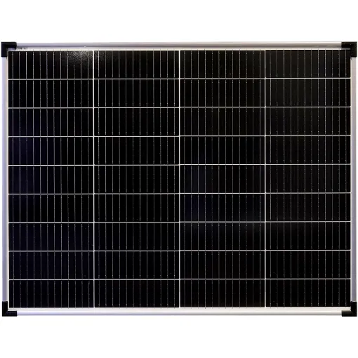 These monocrystalline silicon solar panels are designed for long life (up to 25 years) and high efficiency output. They may be wired in series or parallel arrays.