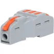 Splice joiners as used in lighting circuitry. Secure cage clamp connection. Suit 0.08-4mm2. Max ferruled conductor 2.5mm2.