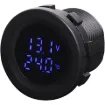 Includes temperature sensor with 6.3mm spade connection. Measures 6-30V DC. 29mm mounting hole. 19mm thread length. -10°C to 100°C.