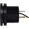 Includes temperature sensor with 6.3mm spade connection. Measures 6-30V DC. 29mm mounting hole. 19mm thread length. -10°C to 100°C.