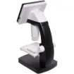 A compact digital microscope with a 4.3” colour screen, ideal for classrooms, hobbyists, and PCB inspection. Offers adjustable focus, zoom, LED lighting, USB connectivity, photo storage, and portable rechargeable operation.