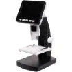 A compact digital microscope with a 4.3” colour screen, ideal for classrooms, hobbyists, and PCB inspection. Offers adjustable focus, zoom, LED lighting, USB connectivity, photo storage, and portable rechargeable operation.
