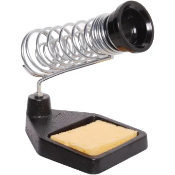 Heavy duty cast iron base with sturdy spring stand.