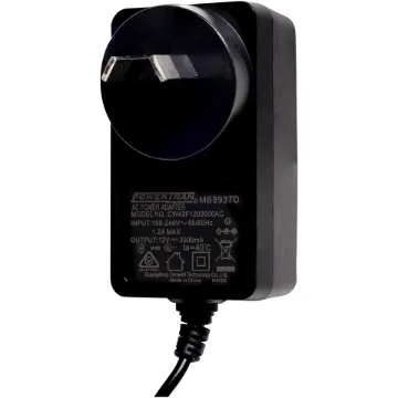 12V DC, 3 Amp Switchmode Plugpack Supplied with a fixed positive to tip 2.5mm DC jack (2.5ID x 5.5OD x 10L). Compact design with high current regulated output. Energy authority approved. MEPS approved.