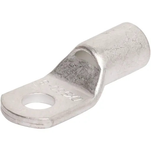 Heavy duty crimp terminal for connecting battery banks.