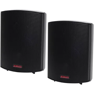 These wall mount music speakers feature exceptional sound quality for both domestic and commercial applications, such as theatre surround or bookshelf speakers, and PA sound reinforcement.
