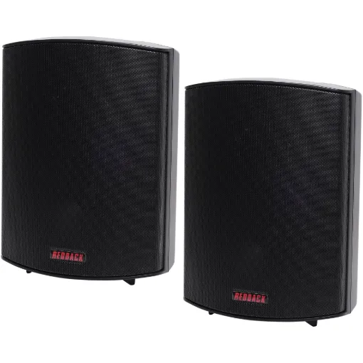 These wall mount music speakers feature exceptional sound quality for both domestic and commercial applications, such as theatre surround or bookshelf speakers, and PA sound reinforcement.