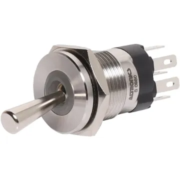 SPDT 15A IP67 Toggle Switch controls power while providing a bright, RGB LED status indicator. Ideal for automotive, marine, and DIY projects