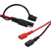 Easily connect your battery to SAE-compatible devices with this adapter. Interface a battery charger with a battery fitted with 6.3mm spade terminals.