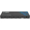 This HDMI 1x4 Splitter designed with 1x HDMI input and 4x HDMI output, can distribute 1x HD source signal to 4x display devices simultaneously and quickly.