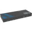 This HDMI 1x4 Splitter designed with 1x HDMI input and 4x HDMI output, can distribute 1x HD source signal to 4x display devices simultaneously and quickly.
