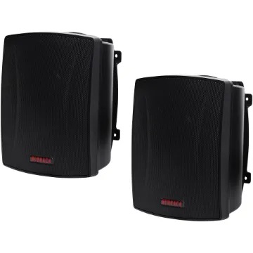 These Redback wall mount music speakers feature exceptional sound quality for both domestic and commercial applications, such as theatre surround or bookshelf speakers, and PA sound reinforcement.