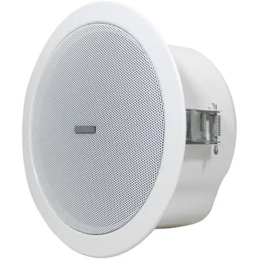 This 6.5” PA ceiling speaker offers Dante connectivity for zone audio over IP networks.