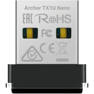 The AX300 Nano Wi-Fi 6 Wireless USB Adapter allows users to connect a desktop or notebook computer to a wireless network at 287Mbps.