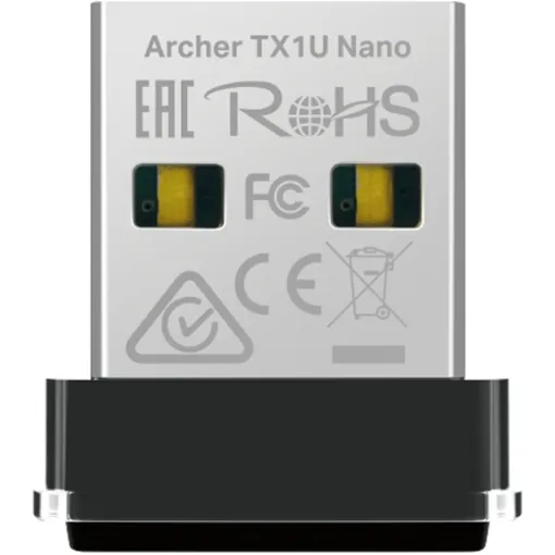 The AX300 Nano Wi-Fi 6 Wireless USB Adapter allows users to connect a desktop or notebook computer to a wireless network at 287Mbps.