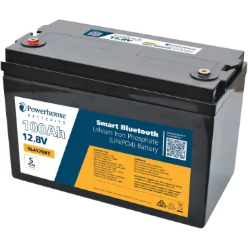 This 12.8V 120Ah lithium battery (LiFePO4) is compatible in size with traditional 90-120Ah SLA batteries (check dimensions), but with all the benefits of cutting edge lithium technology. With Bluetooth monitoring in-built.