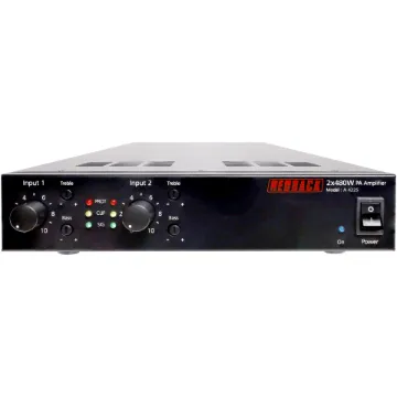 This 2 x 480W PA zone amplifier developed by Redback, allows installers to mix and match amplifiers within a 1RU 19” rack space.