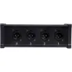 A simple point to point UTP extension system for balanced signals using 3 pin XLR connection.