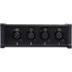 A simple point to point UTP extension system for balanced signals using 3 pin XLR connection.