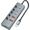 High-performance USB hub offers seamless connectivity for both Type-A and Type-C peripherals.