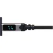 Connects in line between the charger and your device and provides a readout for voltage, watts and current.