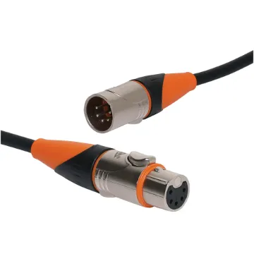 These specialized 110-ohm shielded cables DMX cables are used to transmit digital data for controlling lighting fixtures, dimmers, and effects.