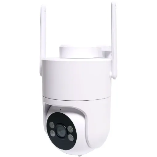 This smart camera offers clear audio and video for wireless surveillance. It sends notifications direct to your phone using the Tuya SmartLife app where you can review recorded clips and view live streams.