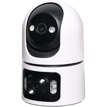 A unique dual camera design allowing both pan/tilt adjustment and fixed cameras ensuring no blind spots in camera coverage.