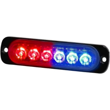 This compact flashing LED light features an all metal base and provides a visual alert to a security condition.